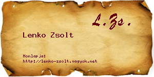 Lenko Zsolt névjegykártya
